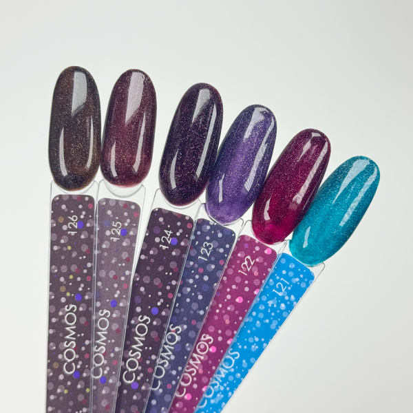 Гель-лак DARK Gel Polish №126, коричневый с блестками, 6 мл