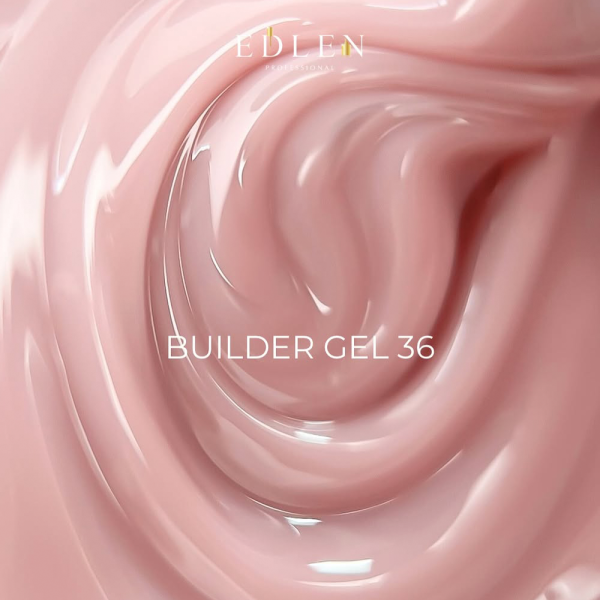 Гель для нарощування Edlen Builder Gel Office №36, бежево-бузковий, 15 мл