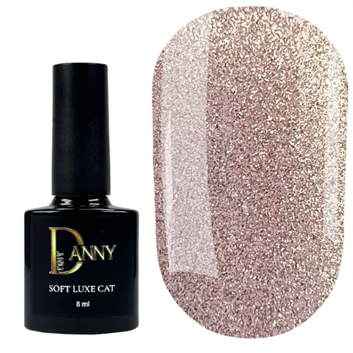 Гель-лак кошачий глаз DANNY Soft Luxe Cat №03, тёплый красно-персиковый с шёлковым блеском, 8 мл