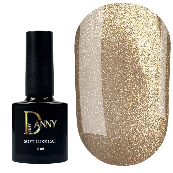 Гель-лак кошачий глаз DANNY Soft Luxe Cat №04, шампань-нюд с глубокой тенью, 8 мл