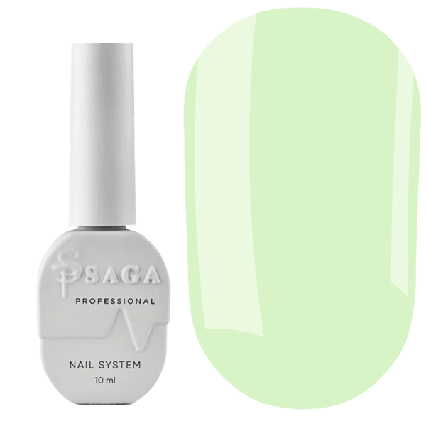Гель-лак SAGA Professional Gel Polish Colorist №003, пастельний зелений, 10 мл