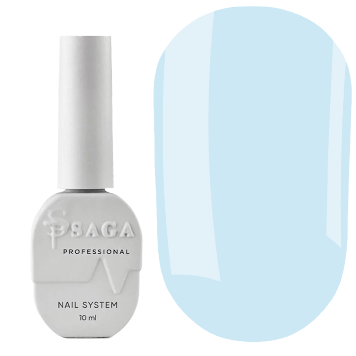 Гель-лак SAGA Professional Gel Polish Colorist №010, пастельно-блакитний, 10 мл