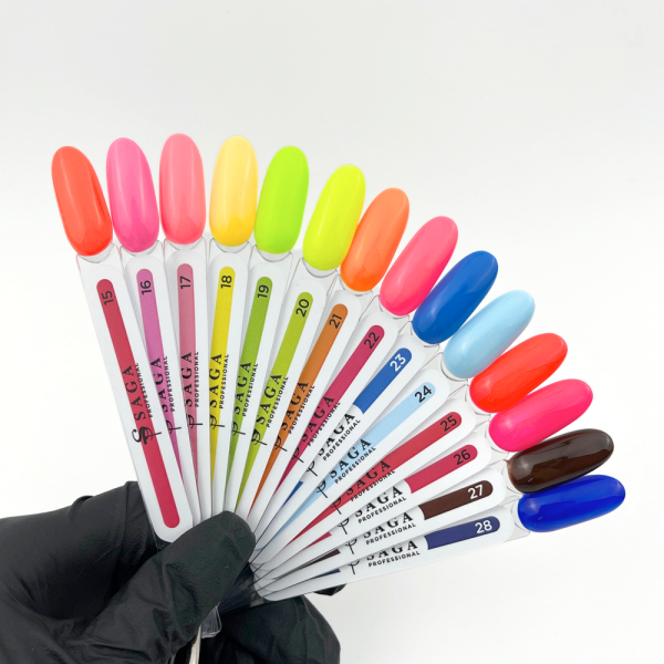 Гель-лак SAGA Professional Gel Polish Colorist №018, пастельний банан, 10 мл