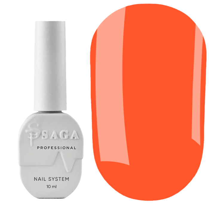 Гель-лак SAGA Professional Gel Polish Colorist №037, яскравий апельсин, 10 мл