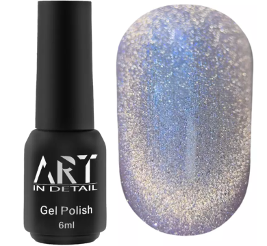 Гель-лак котяче око ART Aurora Cat Eye №AC004, бузковий, 6 мл