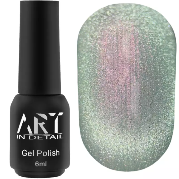 Гель-лак котяче око ART Aurora Cat Eye №AC005, м'ятний, 6 мл