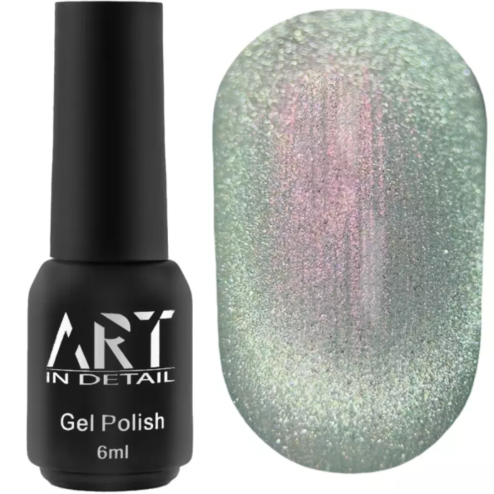 Гель-лак кошачий глаз ART Aurora Cat Eye №AC005, мятный, 6 мл