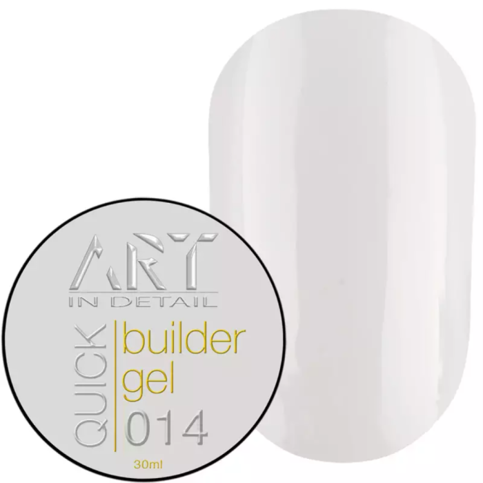 Гель для нарощування ART QUICK Builder Gel №014 Milky White, молочно-білий, 30 мл