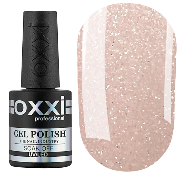 Рідкий полігель OXXI Professional Liquid Poly Gel №26, бежевий з сріблястим блиском, 15 мл