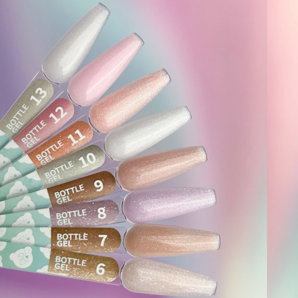 You Are Cute Bottle Gel №07 - жидкий гель, бежевый с шиммером, 5 мл