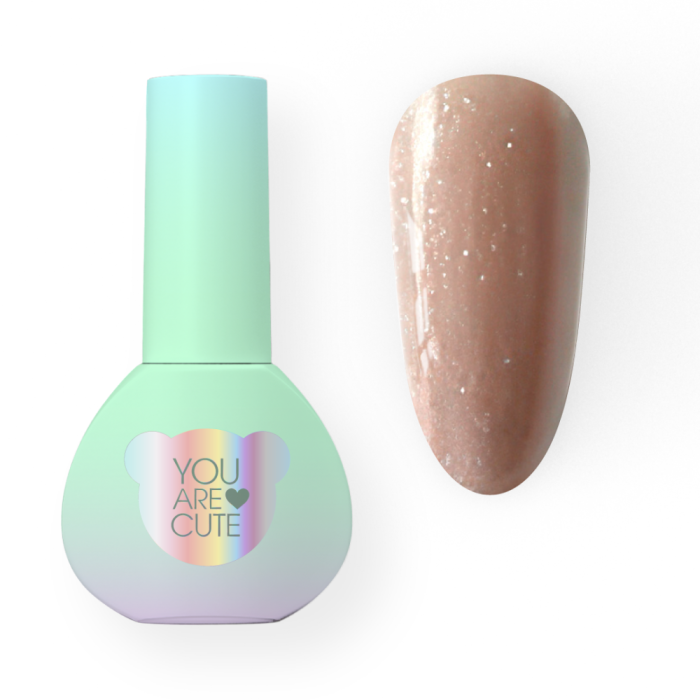 You Are Cute Bottle Gel №09 - рідкий гель, бежевий із шиммером, 5 мл