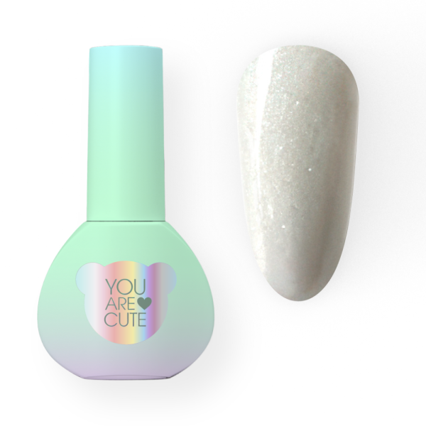 You Are Cute Bottle Gel №10 - жидкий гель, молочный с шиммером, 5 мл
