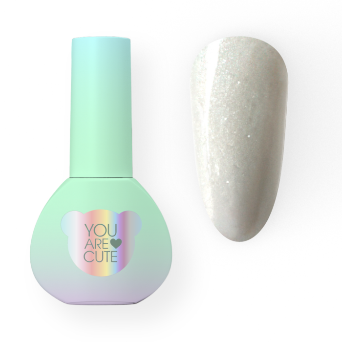 You Are Cute Bottle Gel №10 - рідкий гель, молочний з шиммером, 5 мл