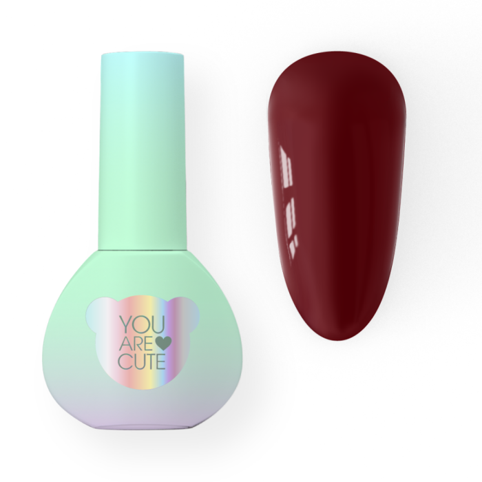 You Are Cute Bottle Gel №17 - рідкий гель, винно-червоний, 5 мл