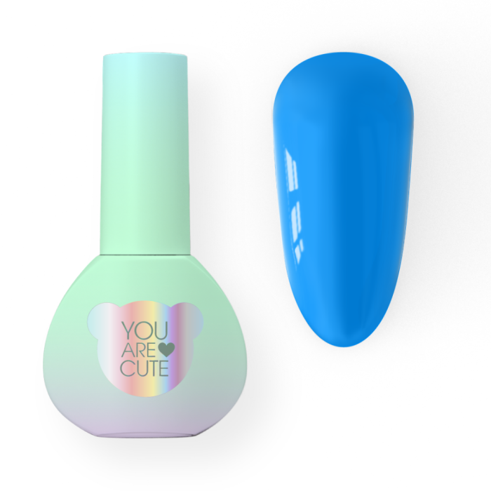 Гель-лак You Are Cute Color №055, бірюзово-блакитний, 5 мл