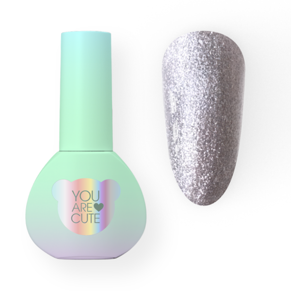 Гель-лак You Are Cute Color №104, біле срібло, 5 мл