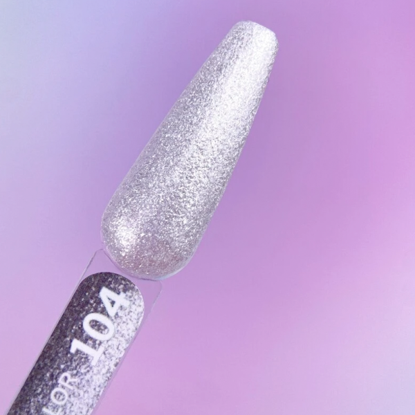 Гель-лак You Are Cute Color №104, біле срібло, 5 мл