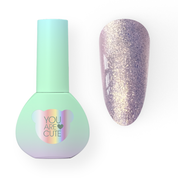 Гель-лак You Are Cute Color №106, фіолетово-рожеві блискітки, 5 мл