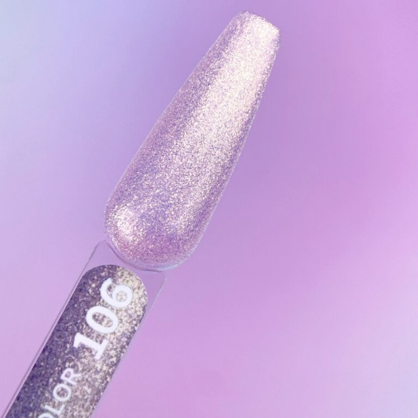 Гель-лак You Are Cute Color №106, фіолетово-рожеві блискітки, 5 мл