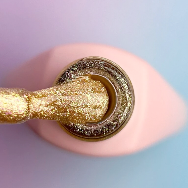 Гель-лак You Are Cute Color №110, золоті блискітки, 5 мл