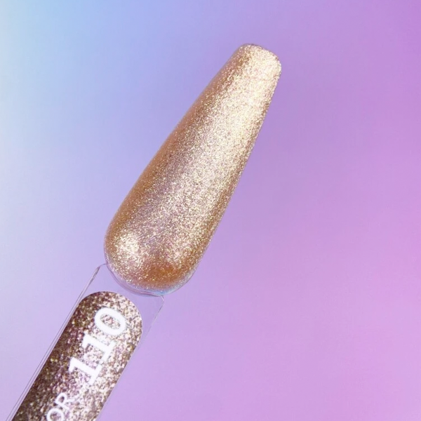 Гель-лак You Are Cute Color №110, золоті блискітки, 5 мл