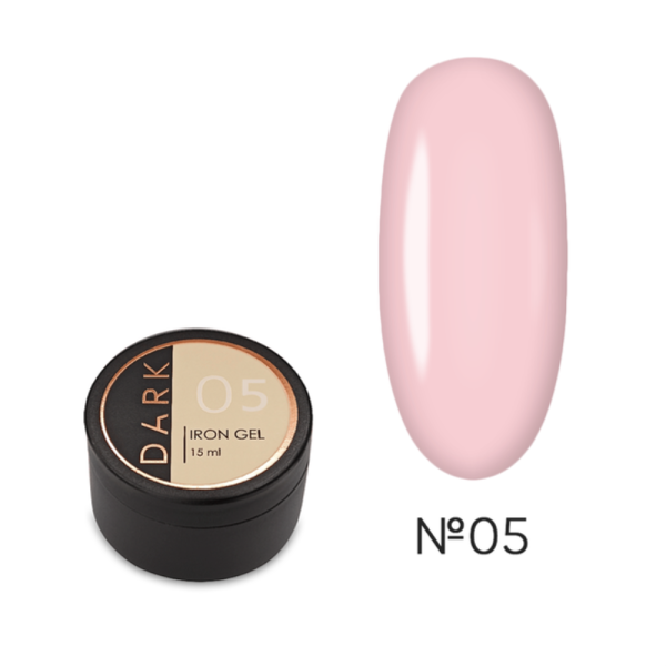 DARK Iron Gel №05 - гель-желе, нежно-розовый, 15 мл