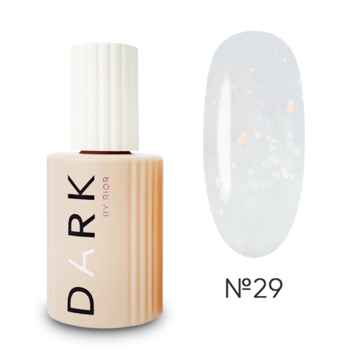 База камуфлююча DARK Pro Base Potal №29, молочна з голографічною поталлю, 15 мл