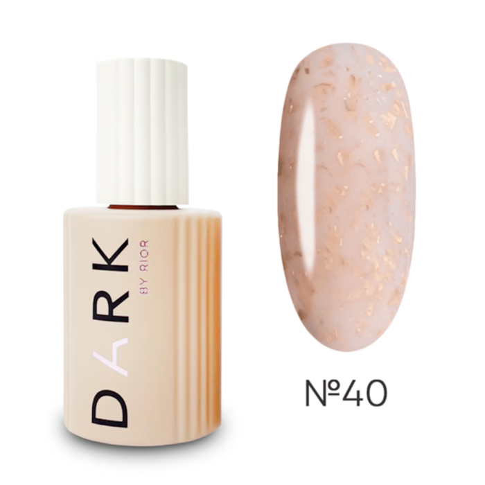 База камуфлююча DARK Pro Base Potal №40, рожева із золотою поталлю, 15 мл