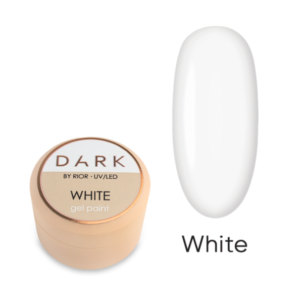 DARK White Gel Paint - гель-фарба, біла, 5 г