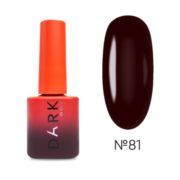 Гель-лак DARK Gel Polish №081, темний винно-сливовий, 6 мл