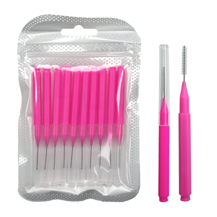 Щіточки Baby Brush у пакеті, 10 шт, рожеві