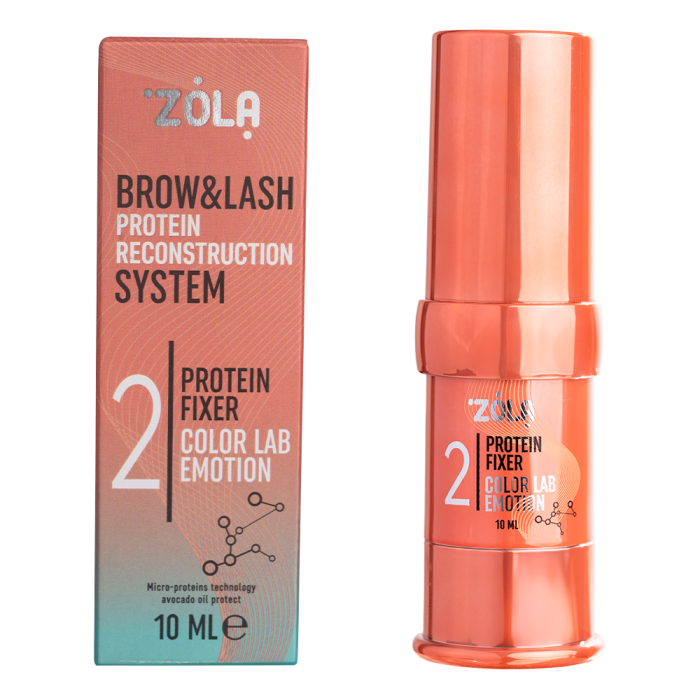Склад для ламінування брів та вій ZOLA Color Lab №2 Protein Fixer, 10 мл