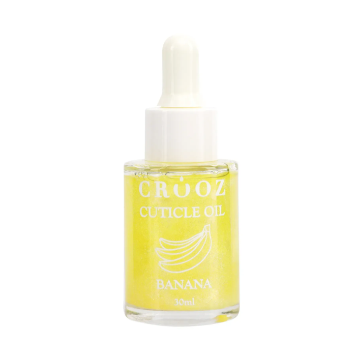Сухое масло для кутикулы с шиммером Crooz Banana, банан, 20 мл