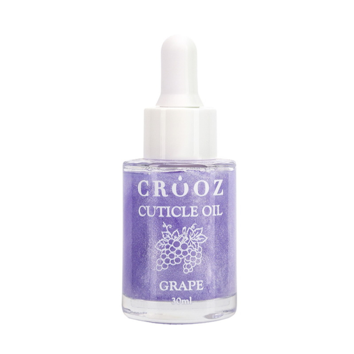 Сухое масло для кутикулы с шиммером Crooz Grape, виноград, 20 мл