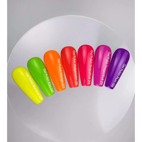 Гель-лак, в один шар NAILSOFTHEDAY №247 Kiwi, неоново зелений, 10 мл