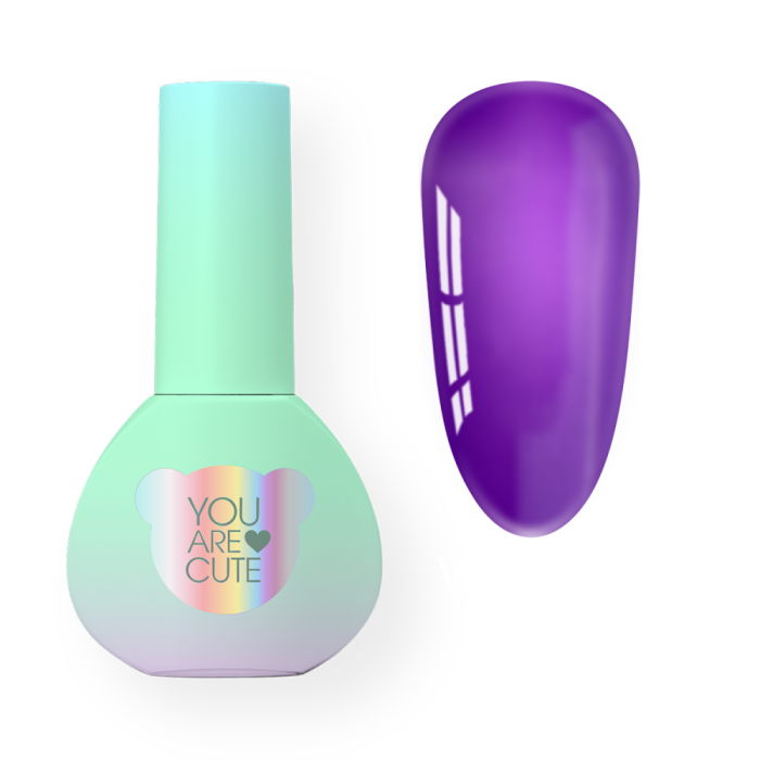 Гель-лак вітражний You Are Cute Color №127, фіолетовий, 5 мл