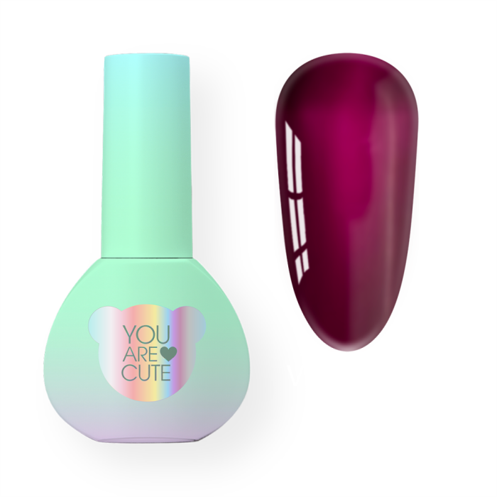 Гель-лак вітражний You Are Cute Color №130, винний, 5 мл