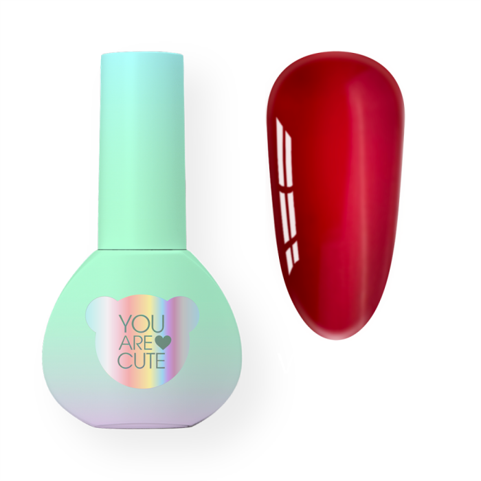Гель-лак вітражний You Are Cute Color №131, льодяно-червоний, 5 мл