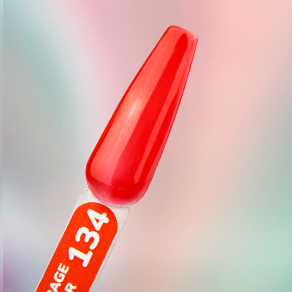 Гель-лак вітражний You Are Cute Color №134, коралово-червоний, 5 мл