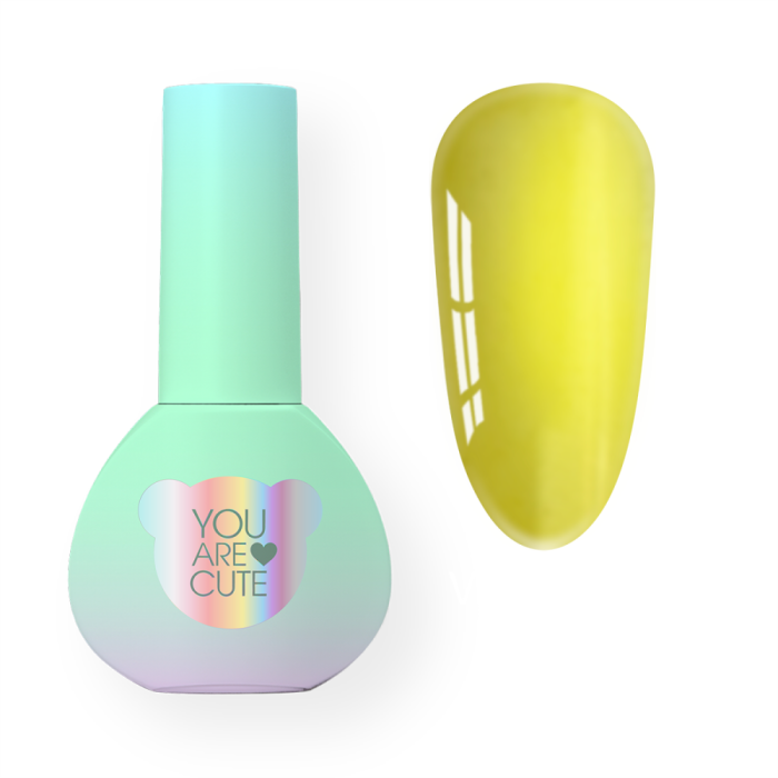 Гель-лак вітражний You Are Cute Color №137, жовтий, 5 мл