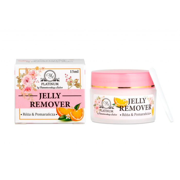 Platinum Jelly Remover - желейний ремувер для зняття вій Platinum, апельсин-троянда, 15 мл