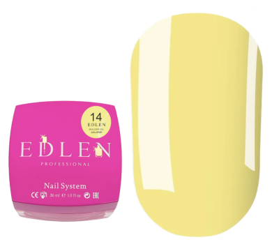 Гель для нарощування Edlen Builder Gel Lollipop №14, жовтий, 30 мл