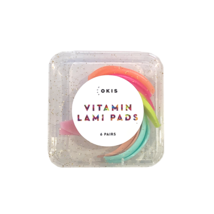 Валики для ламинирования ресниц Okis Brow Vitamin Lami Pads, набор - 6 пар (SS, S, M, L, LL, XL)