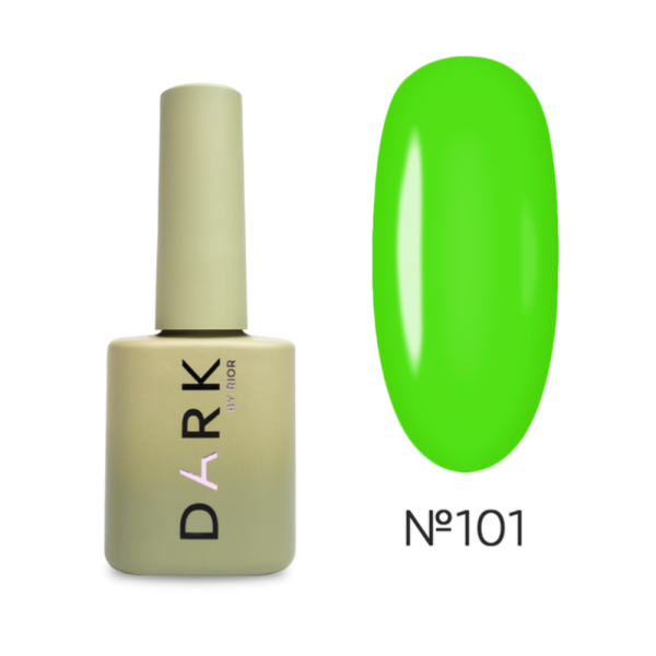 Гель-лак DARK Gel Polish №101, яскраво-салатовий, 10 мл
