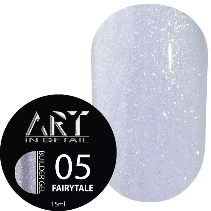 ART Builder Gel Fairytale №05 - гель для наращивания и укрепления, лавандовый с блестками, 15 мл