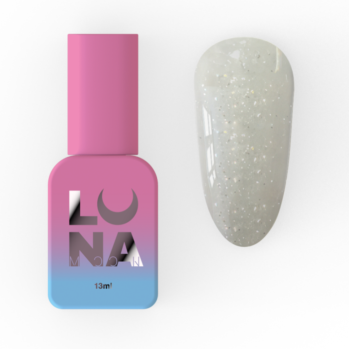 Рідкий акрил-гель LUNA Light Acrygel №70, молочний із сріблястими блискітками, 13 мл