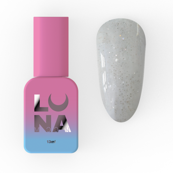 Рідкий акрил-гель LUNA Light Acrygel №71, молочний з різнокольоровими блискітками, 13 мл