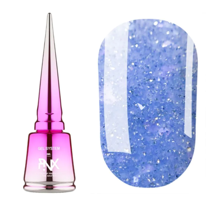 Pinx Liquid Builder Gel Paris Chic №006 - жидкий гель для моделирования, лавандовый с шиммером, 8 мл