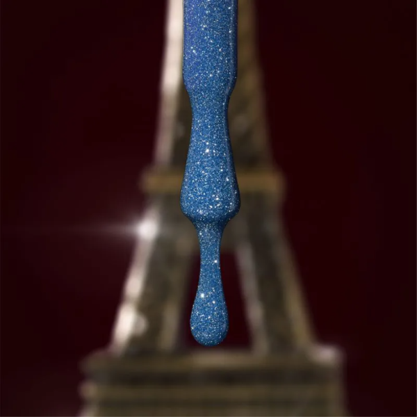 Pinx Liquid Builder Gel Paris Chic №008 - жидкий гель для моделирования, синий с шиммером, 8 мл