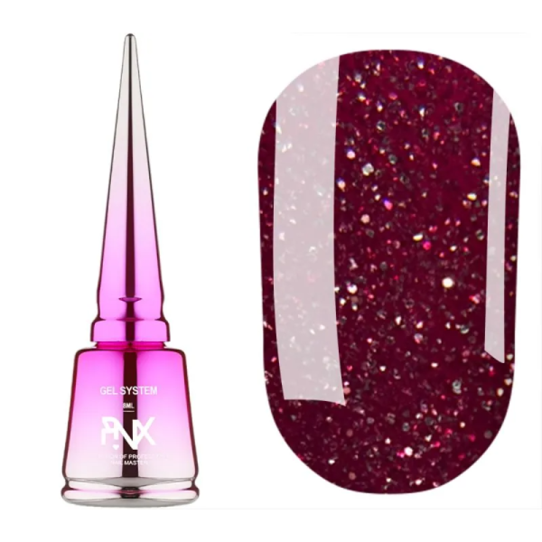 Pinx Liquid Builder Gel Paris Chic №009 - рідкий гель для моделювання, рубіновий, 8 мл